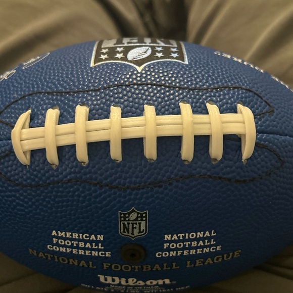 Wilson The Duke NFL "Mini" Football Blue Football Roger Goodell - Picture 4 of 4